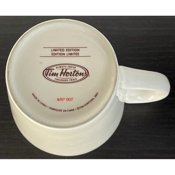 Tim Horton's Limited  Edition Coffee Mug 2007 EDITION #1 16 OZ # / N° 007 - Picture 8 of 8